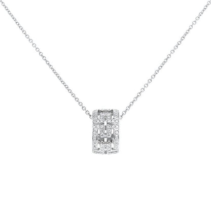[Panda Jewelry]PARENTESI NECKLACE SILVER DIAMOND