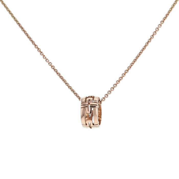 [Panda Jewelry]PARENTESI NECKLACE PINK GOLD