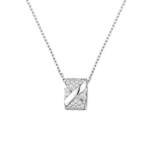 [Panda Jewelry]LIENS EVIDENCE DIAMOND PAVED NECKLACE