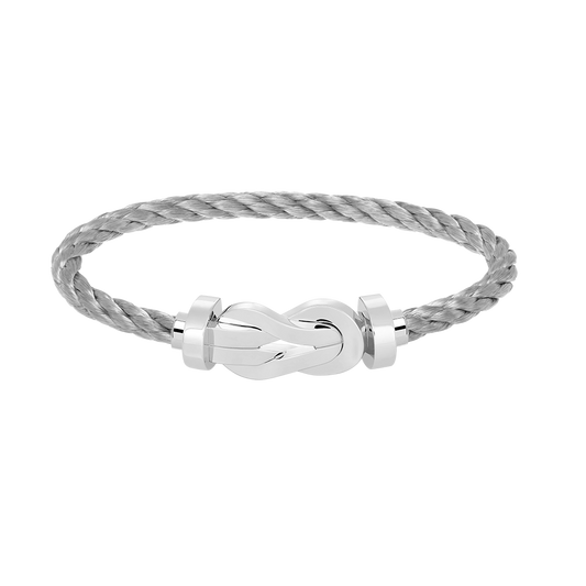 [Panda Jewelry]CHANCE LARGE 8 FIGURE BUCKLE NO DIAMOND BRACELET SILVER