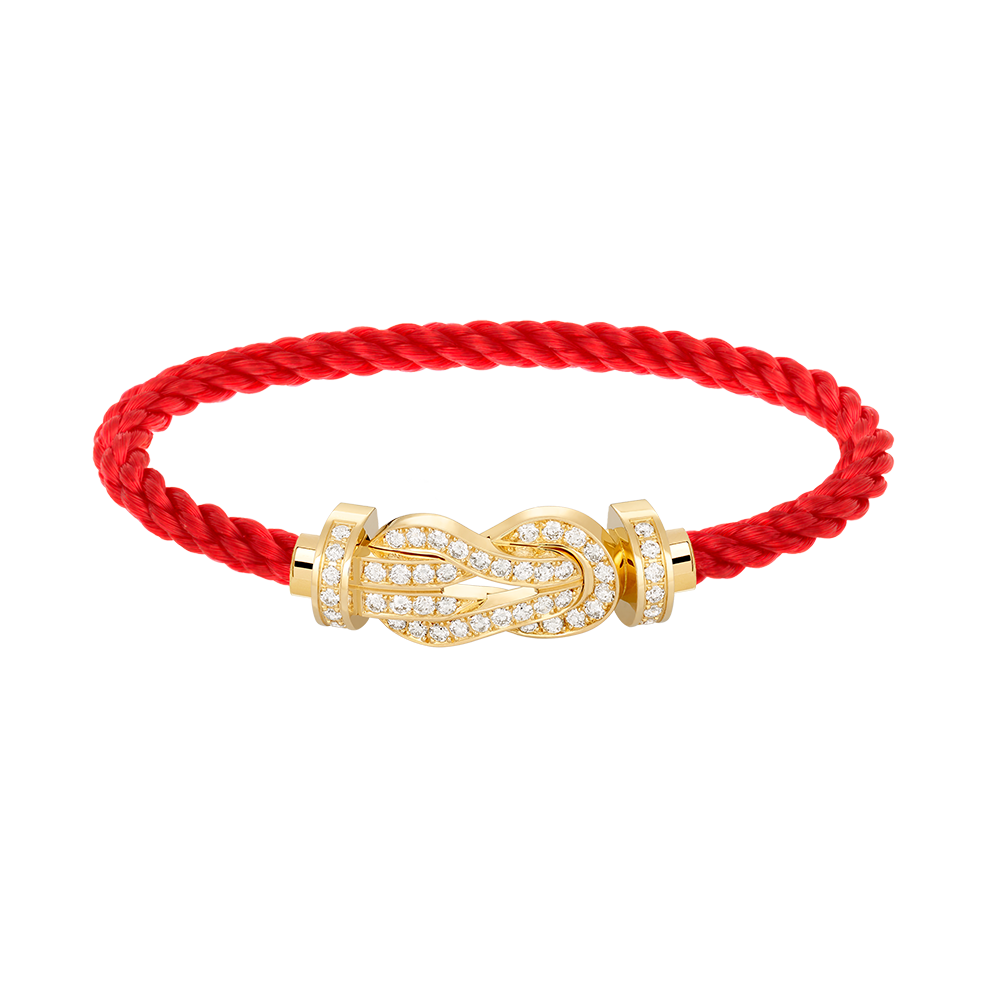 [Panda Jewelry]CHANCE LARGE 8 FIGURE BUCKLE FULLDIAMOND BRACELET GOLD