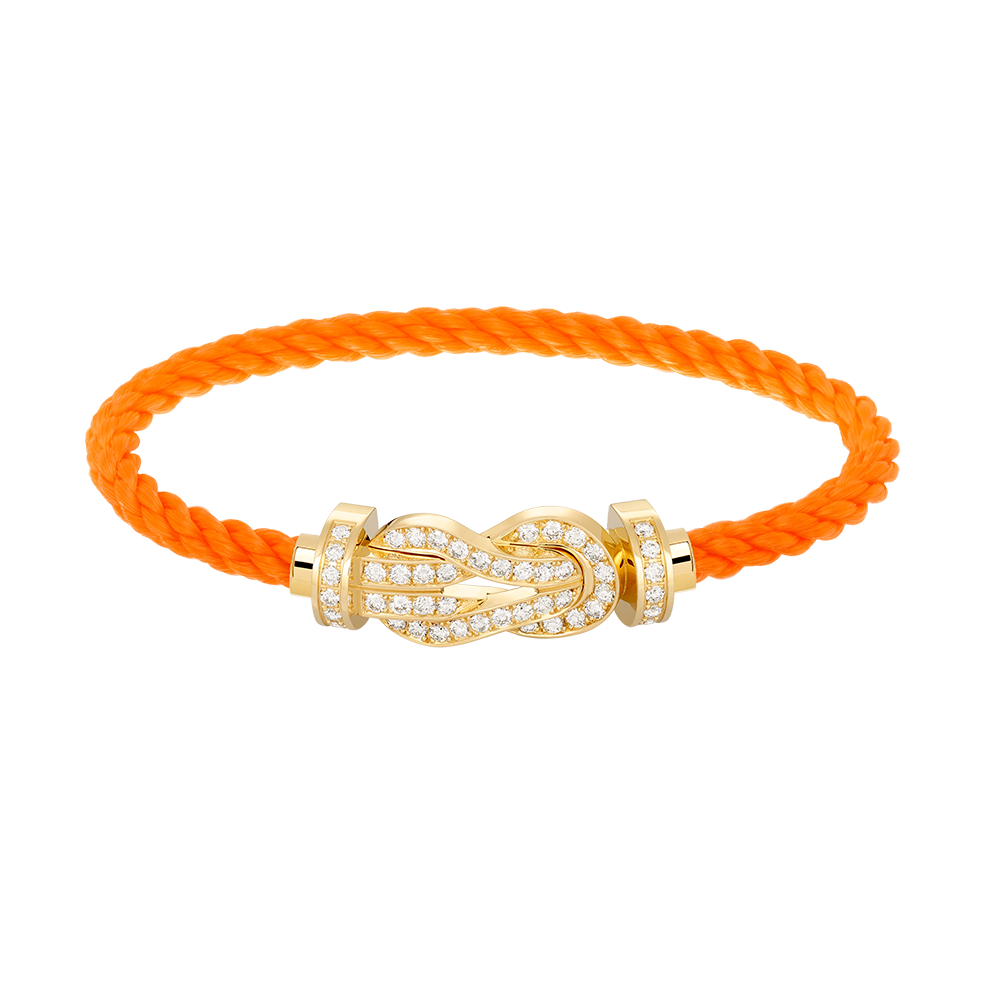[Panda Jewelry]CHANCE LARGE 8 FIGURE BUCKLE FULLDIAMOND BRACELET GOLD