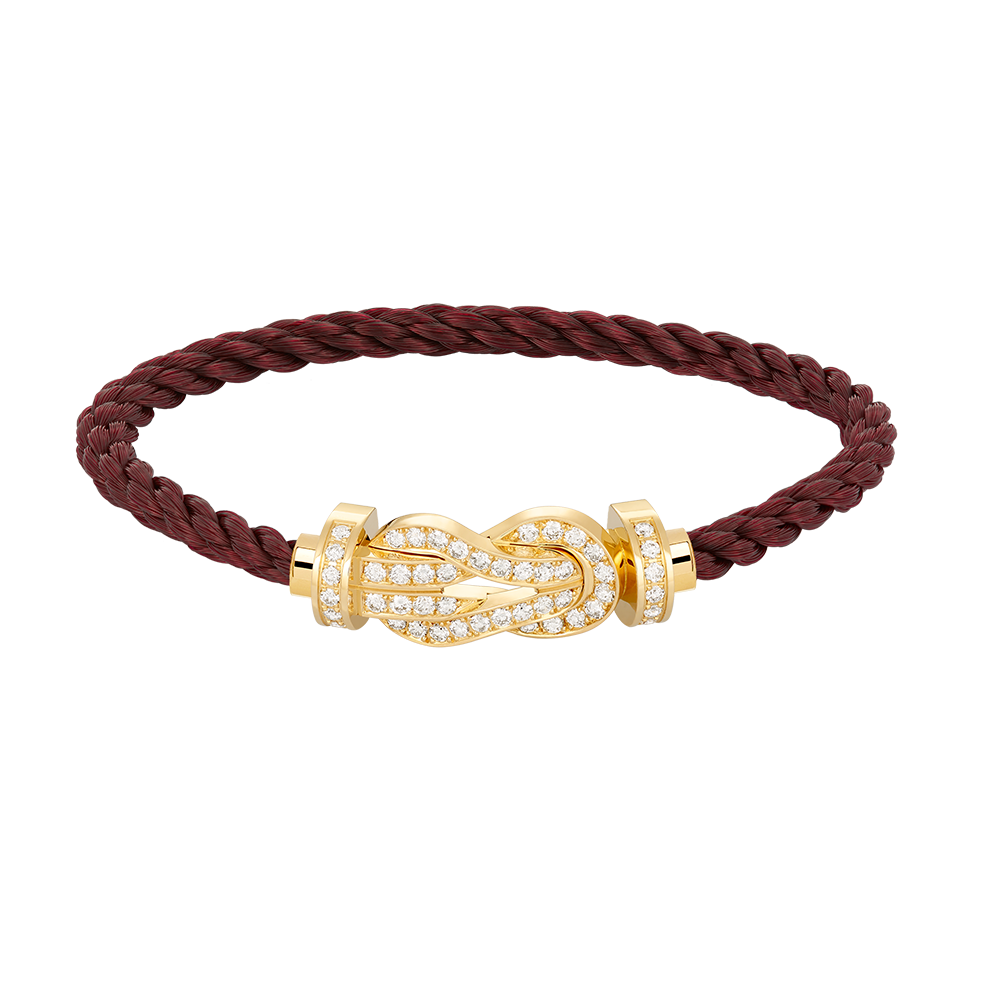 [Panda Jewelry]CHANCE LARGE 8 FIGURE BUCKLE FULLDIAMOND BRACELET GOLD