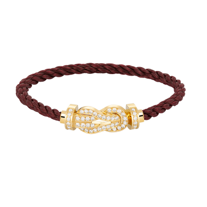 [Panda Jewelry]CHANCE LARGE 8 FIGURE BUCKLE FULLDIAMOND BRACELET GOLD