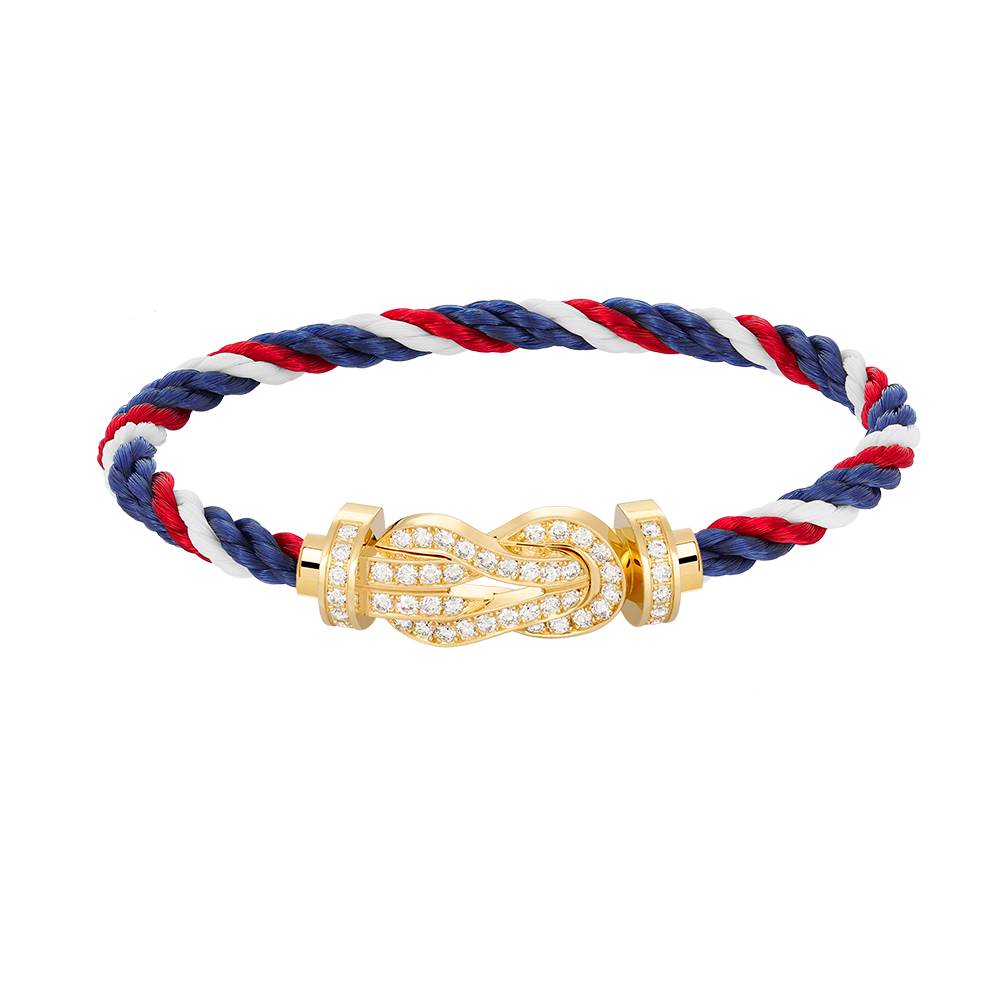 [Panda Jewelry]CHANCE LARGE 8 FIGURE BUCKLE FULLDIAMOND BRACELET GOLD