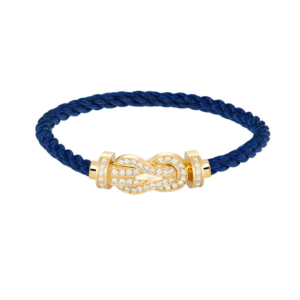 [Panda Jewelry]CHANCE LARGE 8 FIGURE BUCKLE FULLDIAMOND BRACELET GOLD