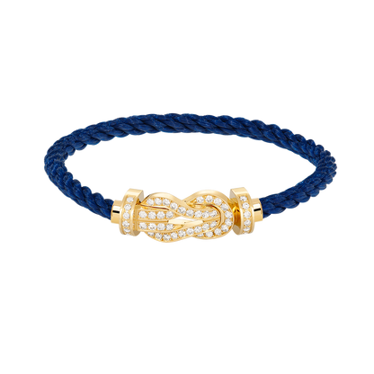 [Panda Jewelry]CHANCE LARGE 8 FIGURE BUCKLE FULLDIAMOND BRACELET GOLD