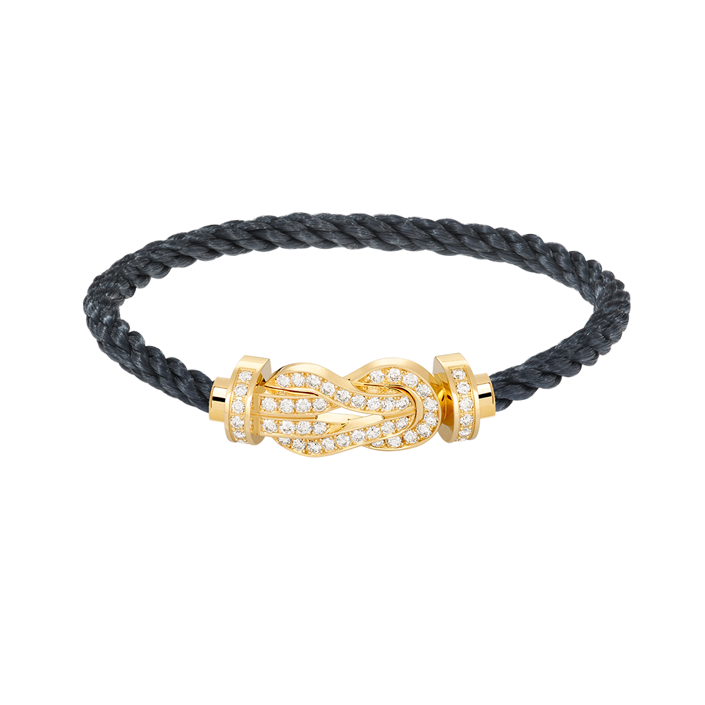 [Panda Jewelry]CHANCE LARGE 8 FIGURE BUCKLE FULLDIAMOND BRACELET GOLD