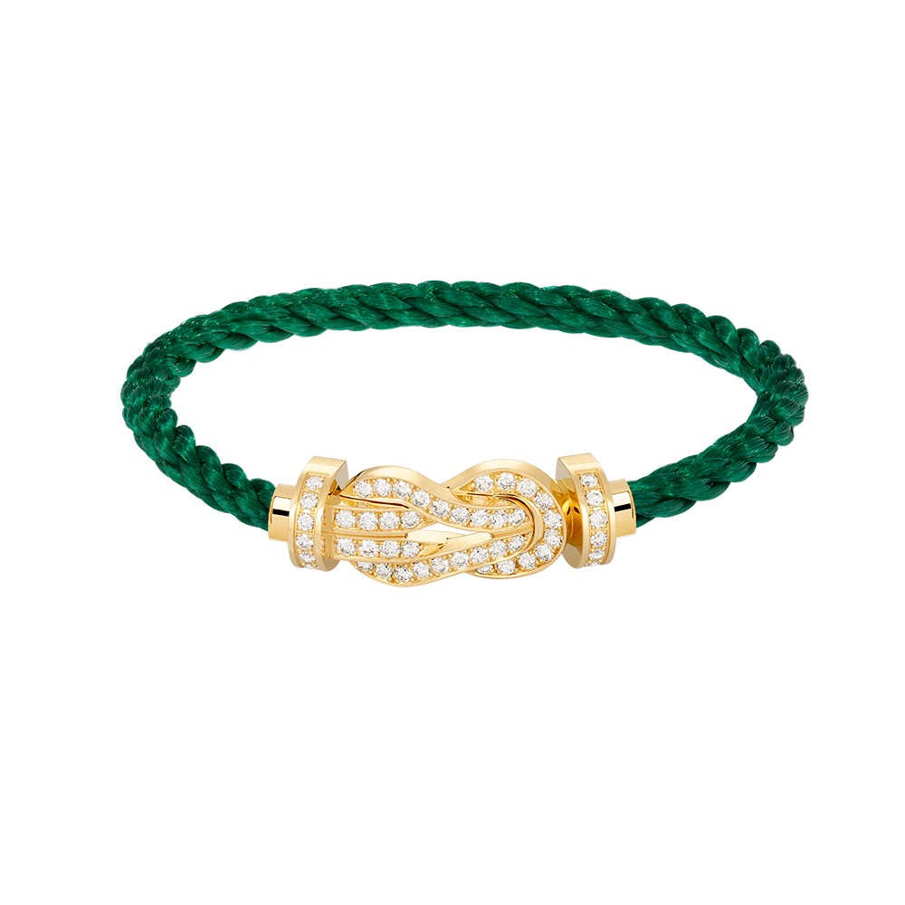 [Panda Jewelry]CHANCE LARGE 8 FIGURE BUCKLE FULLDIAMOND BRACELET GOLD
