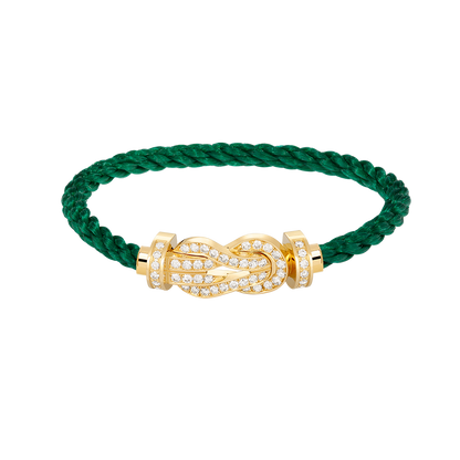 [Panda Jewelry]CHANCE LARGE 8 FIGURE BUCKLE FULLDIAMOND BRACELET GOLD