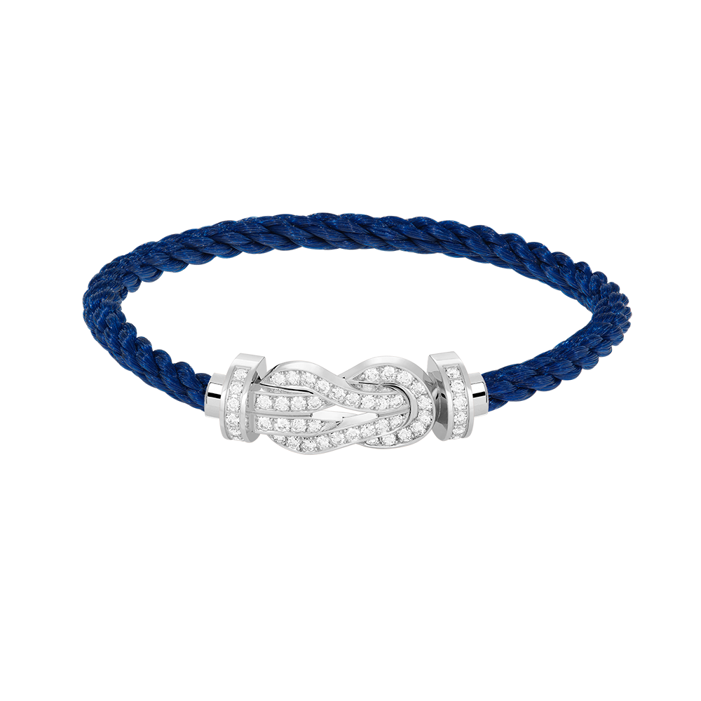 [Panda Jewelry]CHANCE LARGE 8 FIGURE BUCKLE FULL DIAMOND BRACELET SILVER