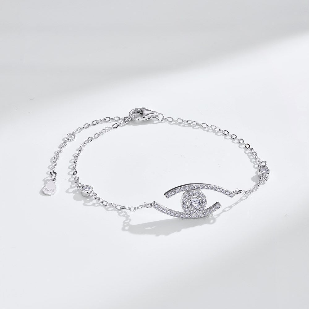 [Panda Jewelry]Lucky Eye Pave-Set Diamond Bracelet