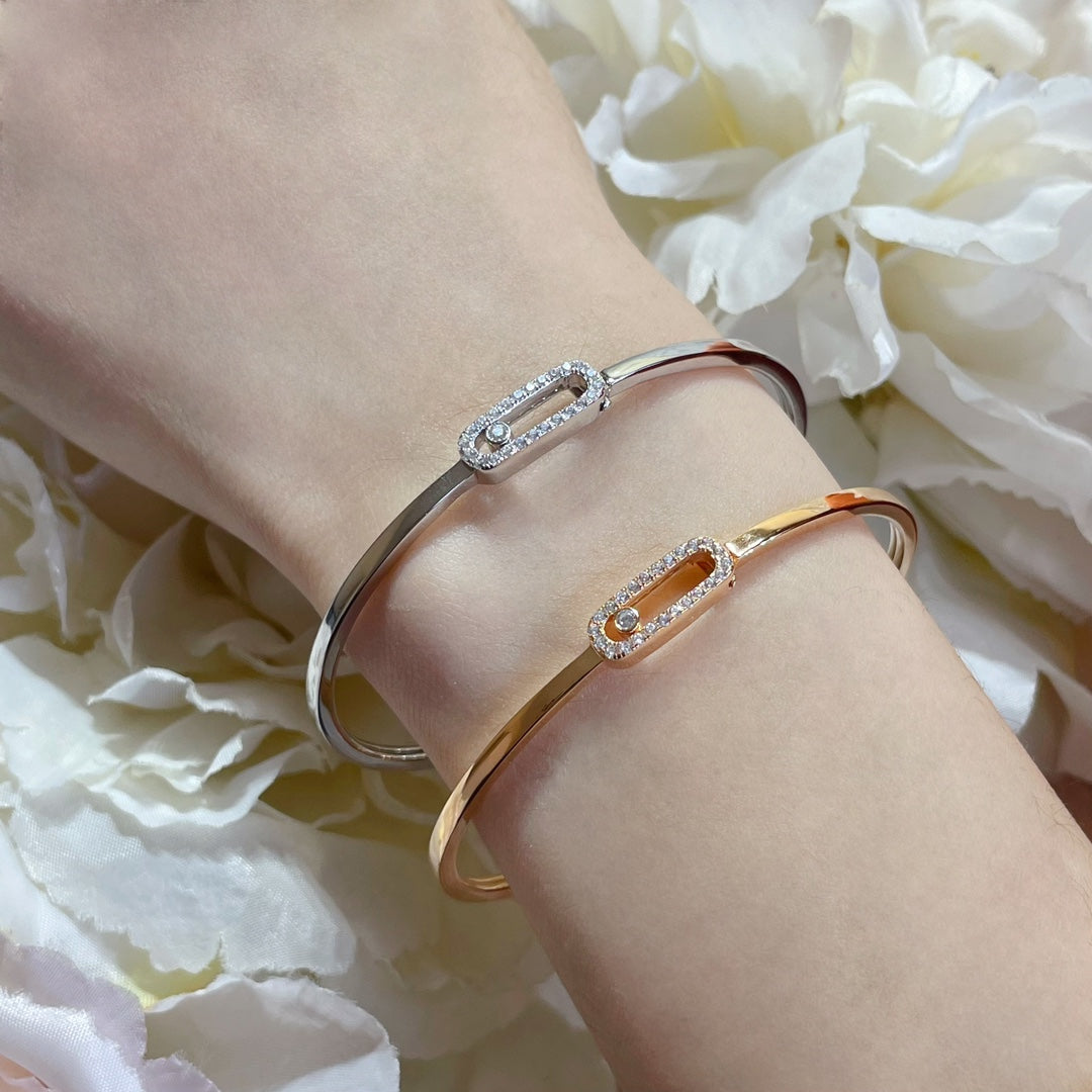 [Panda Jewelry]Move Uno pav茅 flex bangle medium
