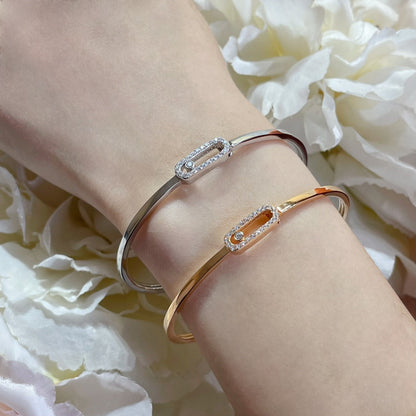 [Panda Jewelry]Move Uno pav茅 flex bangle medium