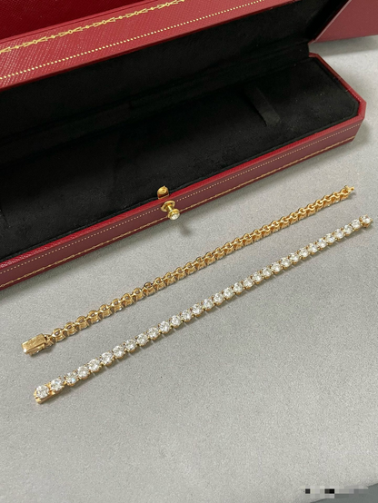 [Panda Jewelry jewelrys]TENNIS BRACELET WITH FULL DIAMOND SETTING