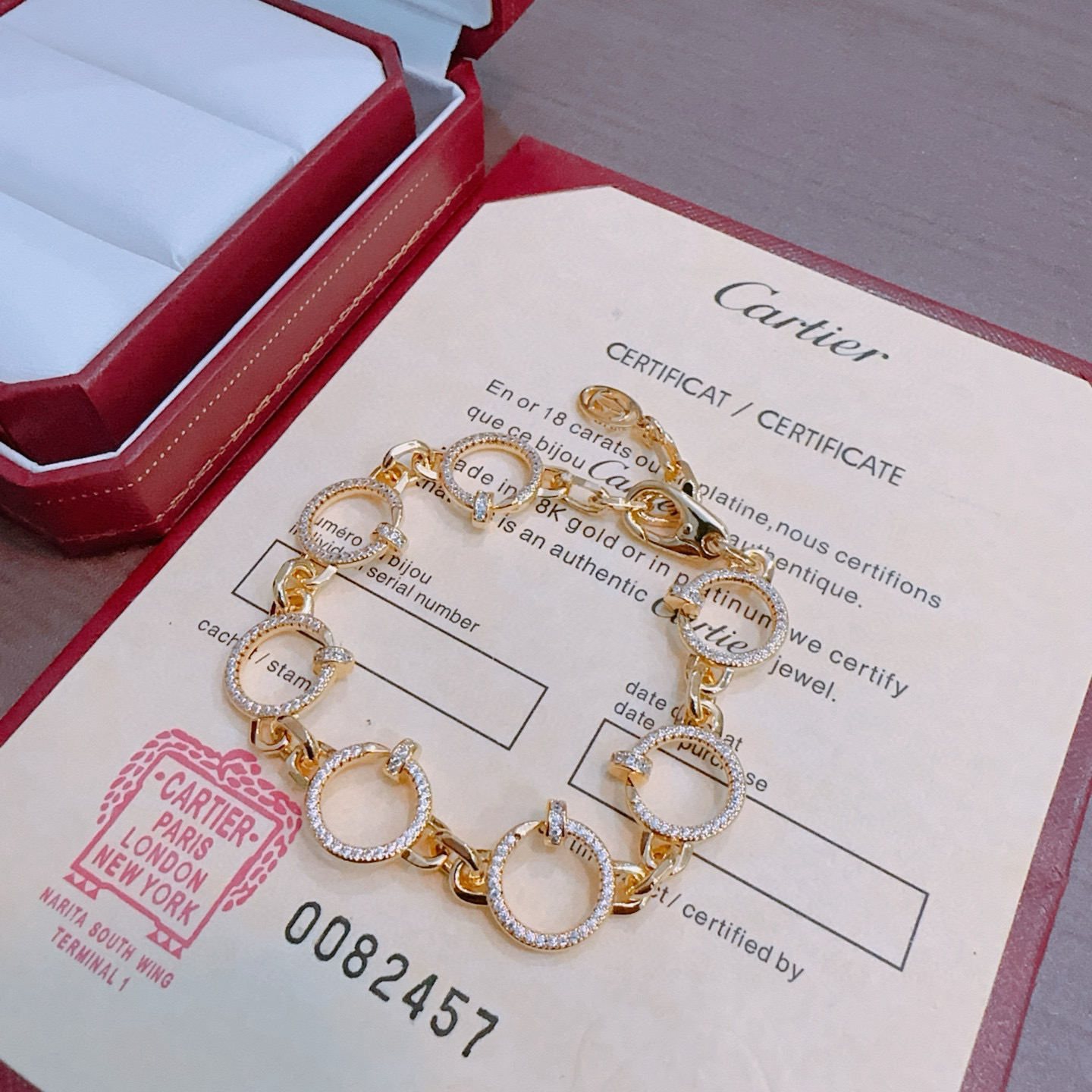 [Panda Jewelry Jewelry] LOVE&JUSTE BRACELET DIAMONDS