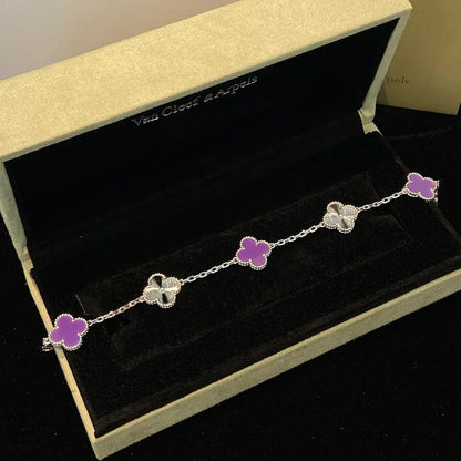 [Panda Jewelry] CLOVER 5 MOTIF VIOLET BRACELET COLLECTION