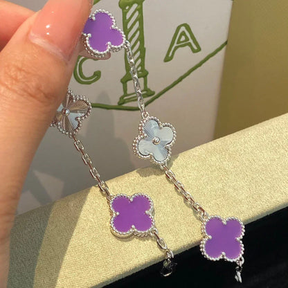 [Panda Jewelry] CLOVER 5 MOTIF VIOLET BRACELET COLLECTION