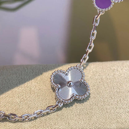 [Panda Jewelry] CLOVER 5 MOTIF VIOLET BRACELET COLLECTION