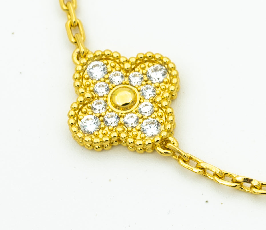 [Panda Jewelry] CLOVER 5 MOTIF LASER BRACELET COLLECTION