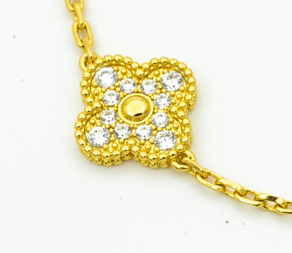 [Panda Jewelry] CLOVER 5 MOTIF LASER BRACELET COLLECTION