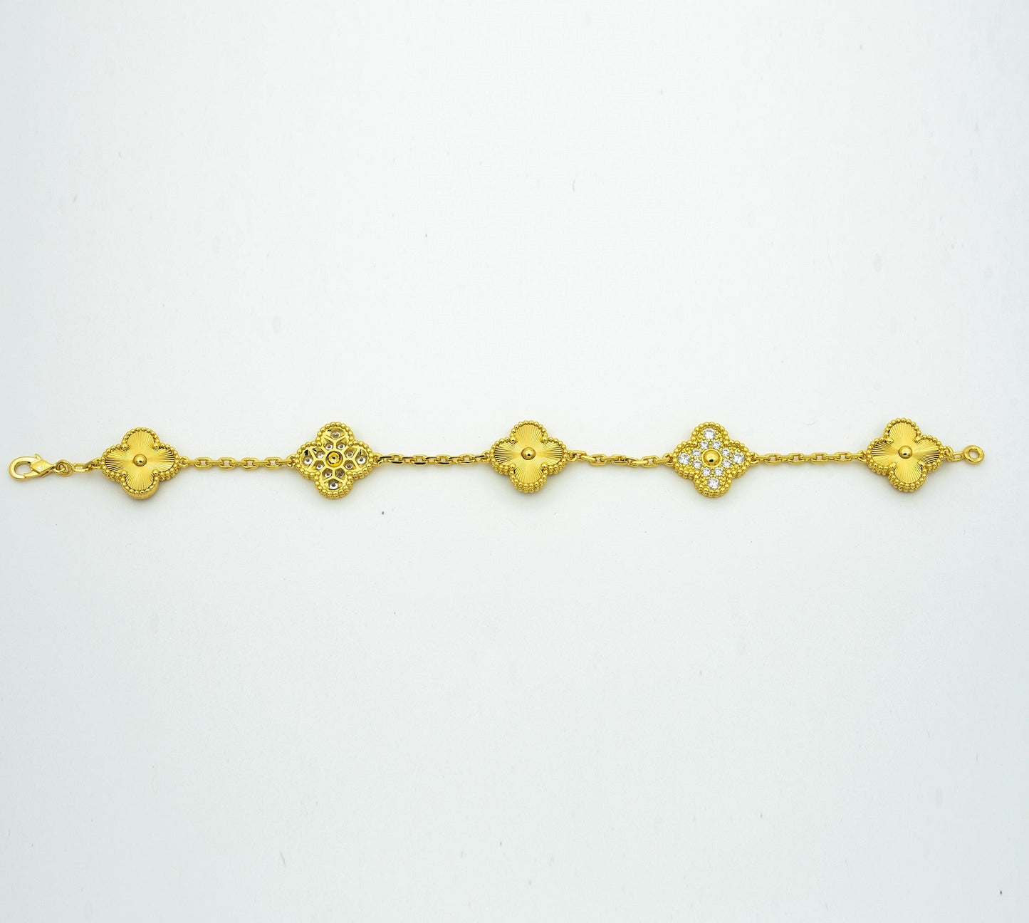 [Panda Jewelry] CLOVER 5 MOTIF LASER BRACELET COLLECTION
