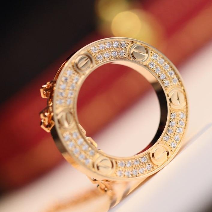 [Panda Jewelry]LOVE NECKLACE ADJUSTABLE ROSE GOLD