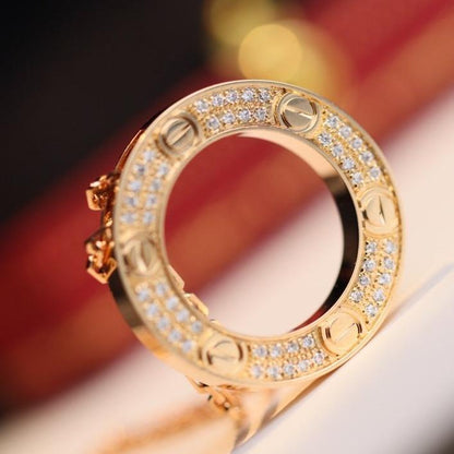 [Panda Jewelry]LOVE NECKLACE ADJUSTABLE ROSE GOLD