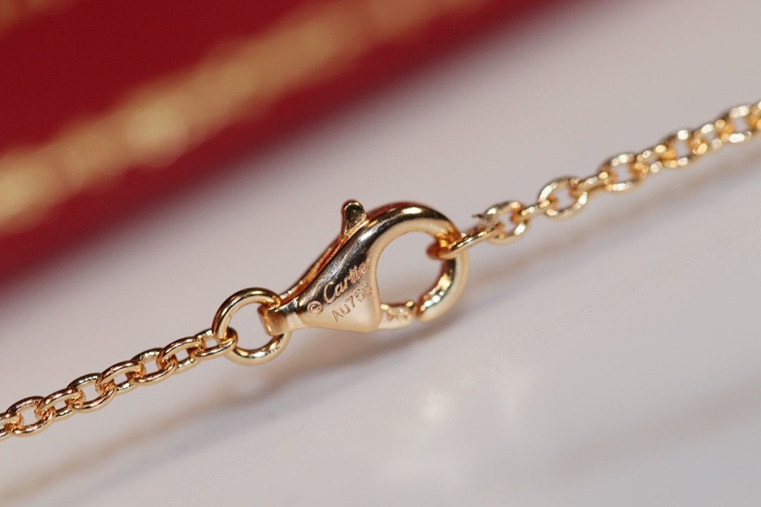 [Panda Jewelry]LOVE NECKLACE PINK GOLD AND SILVER