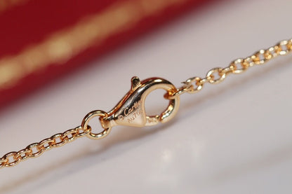 [Panda Jewelry]LOVE NECKLACE PINK GOLD AND SILVER