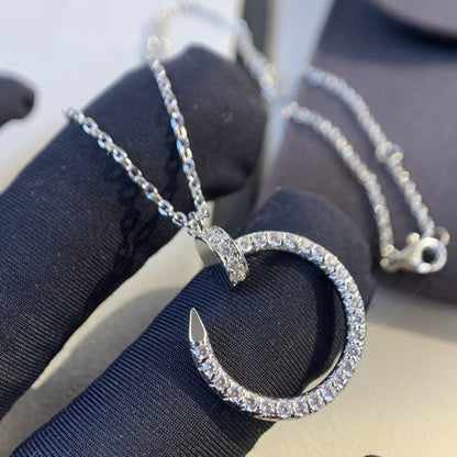 [Panda Jewelry]JUSTE NECKLACE SILVER DIAMONDS