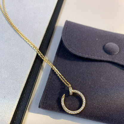 [Panda Jewelry]JUSTE NECKLACE GOLD DIAMONDS