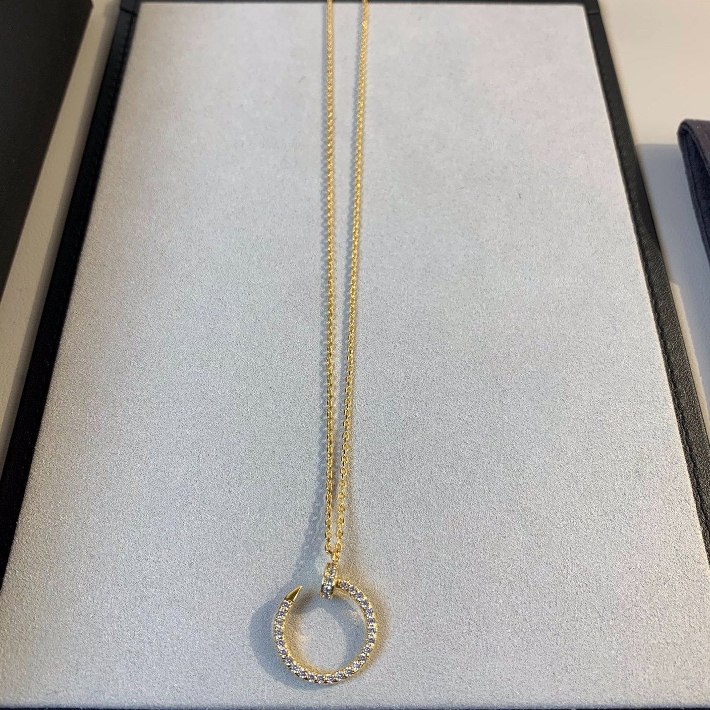 [Panda Jewelry]JUSTE NECKLACE GOLD DIAMONDS