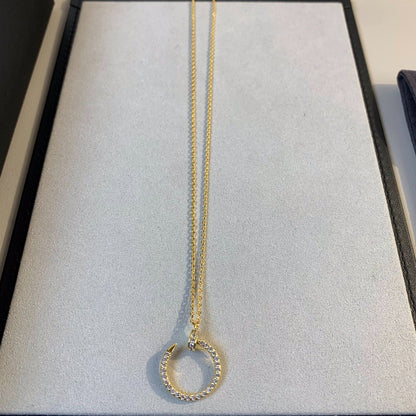 [Panda Jewelry]JUSTE NECKLACE GOLD DIAMONDS