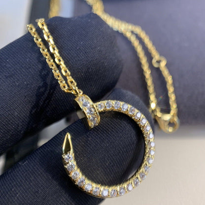 [Panda Jewelry]JUSTE NECKLACE GOLD DIAMONDS