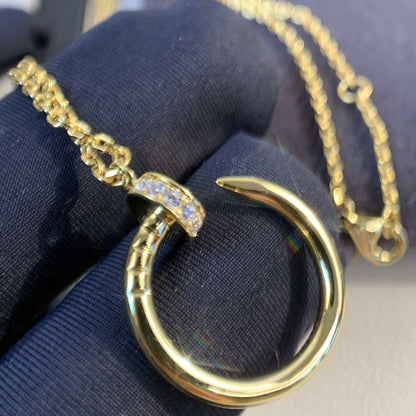 [Panda Jewelry]JUSTE NECKLACE GOLD DIAMONDS
