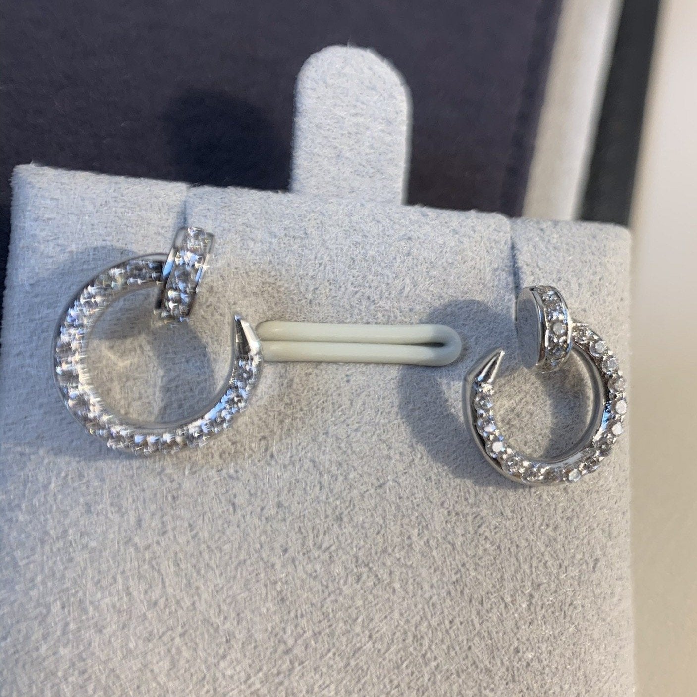 [Panda Jewelry]JUSTE EARRINGS SILVER DIAMONDS