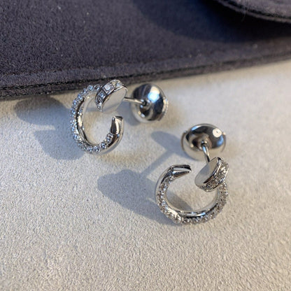 [Panda Jewelry]JUSTE EARRINGS SILVER DIAMONDS