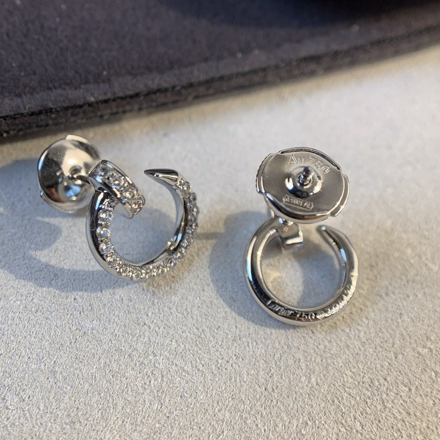 [Panda Jewelry]JUSTE EARRINGS SILVER DIAMONDS