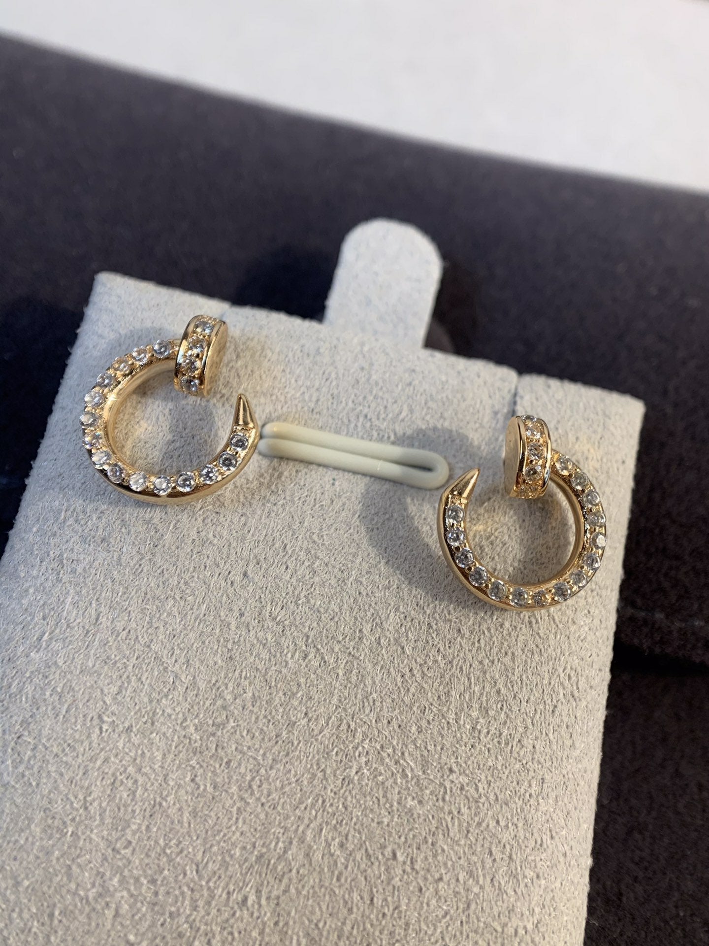 [Panda Jewelry]JUSTE EARRINGS GOLD DIAMONDS