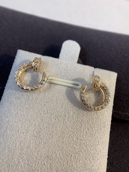 [Panda Jewelry]JUSTE EARRINGS GOLD DIAMONDS