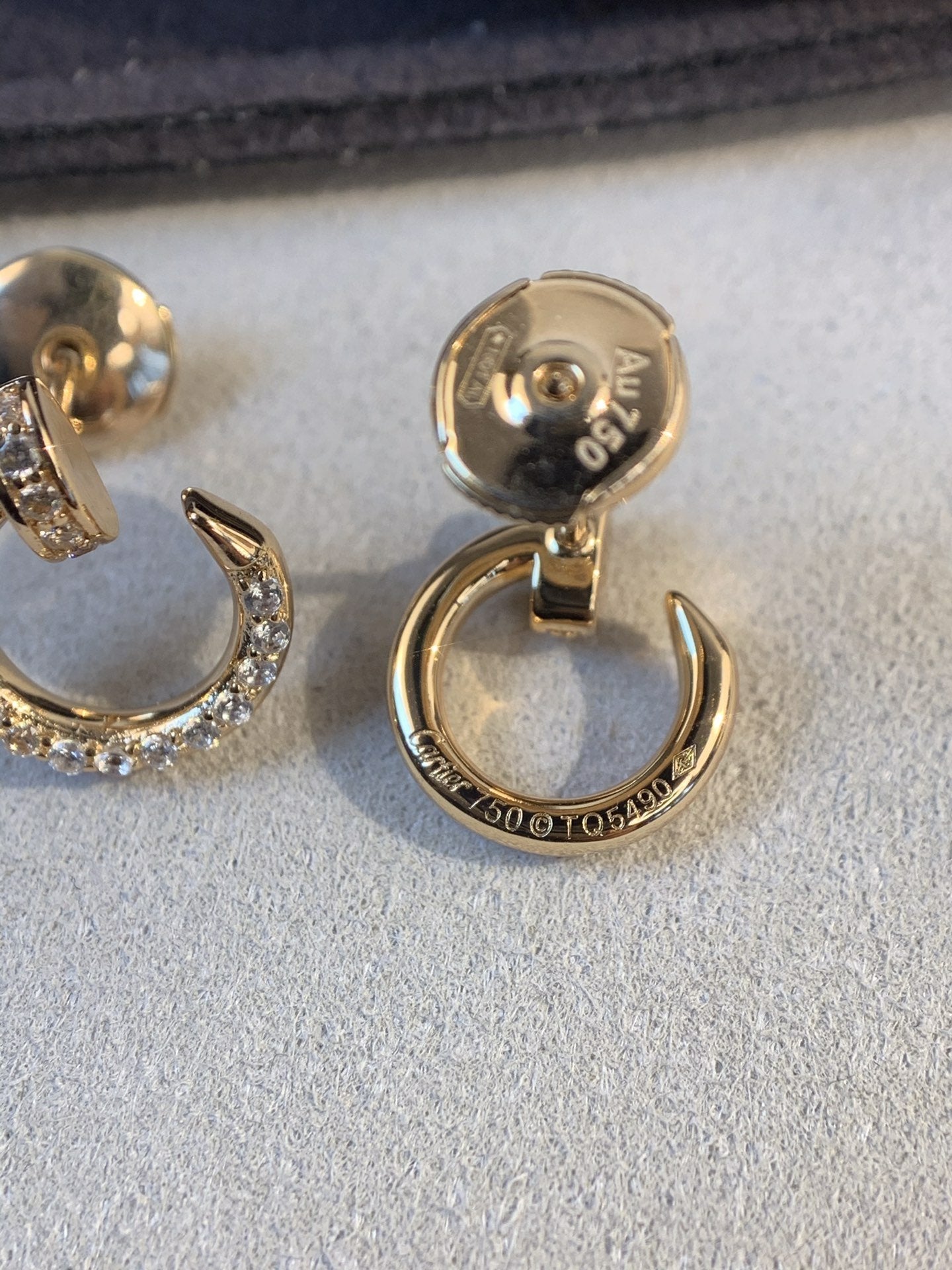 [Panda Jewelry]JUSTE EARRINGS GOLD DIAMONDS