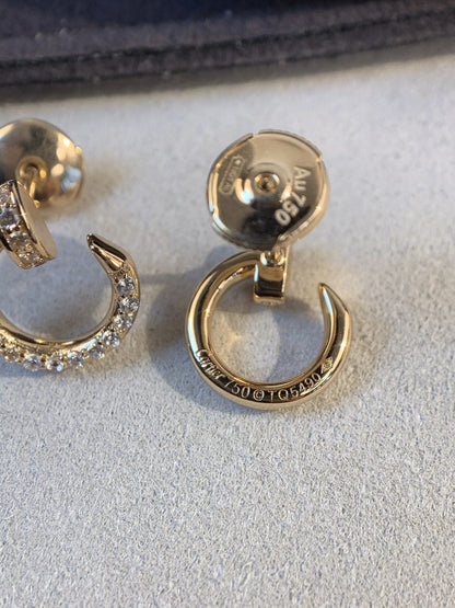 [Panda Jewelry]JUSTE EARRINGS GOLD DIAMONDS