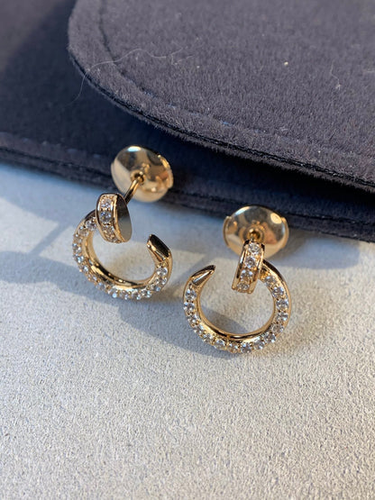 [Panda Jewelry]JUSTE EARRINGS GOLD DIAMONDS