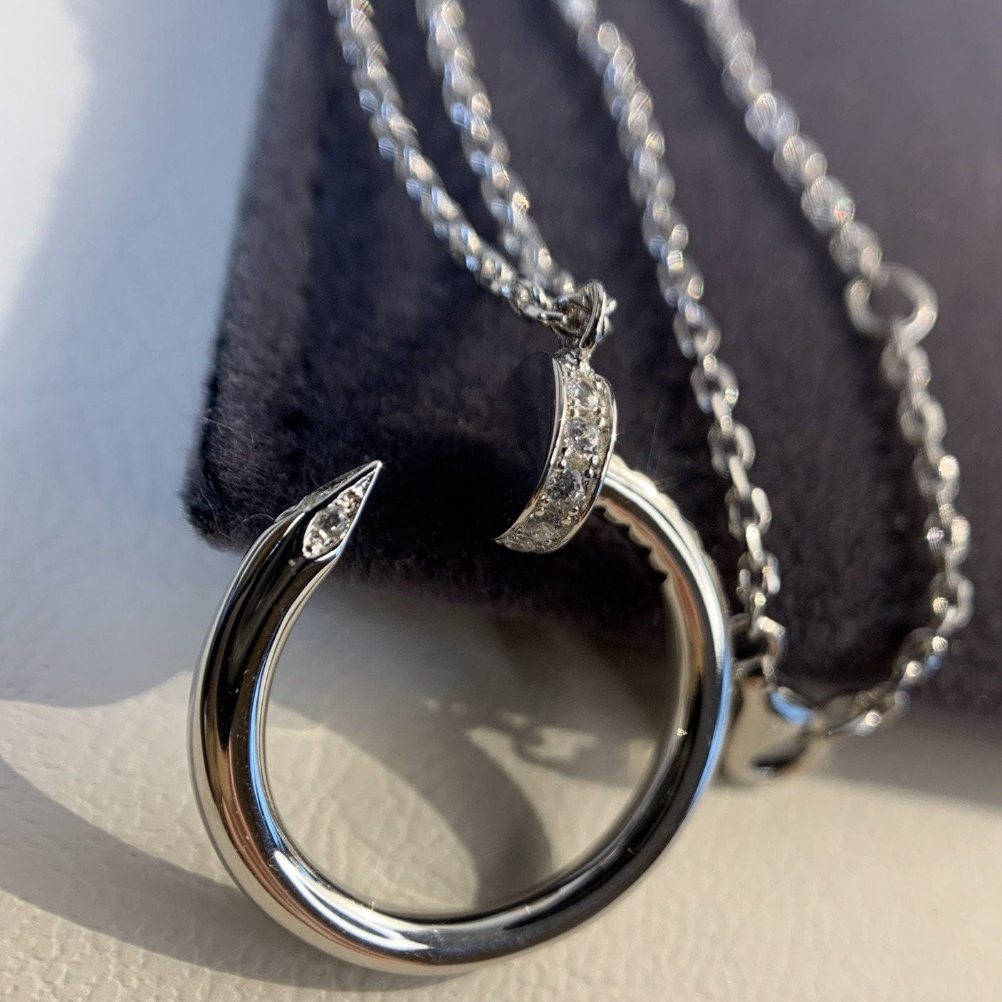 [Panda Jewelry]JUSTE NECKLACE SILVER