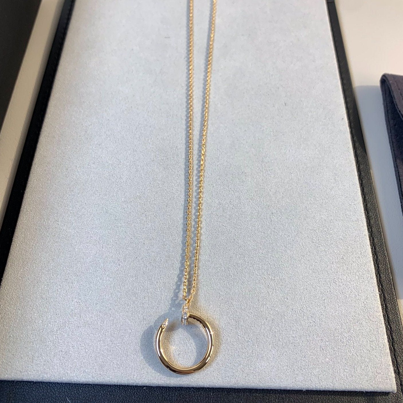 [Panda Jewelry]JUSTE NECKLACE PINK GOLD