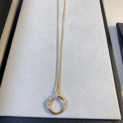 [Panda Jewelry]JUSTE NECKLACE PINK GOLD