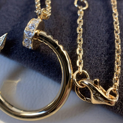 [Panda Jewelry]JUSTE NECKLACE PINK GOLD