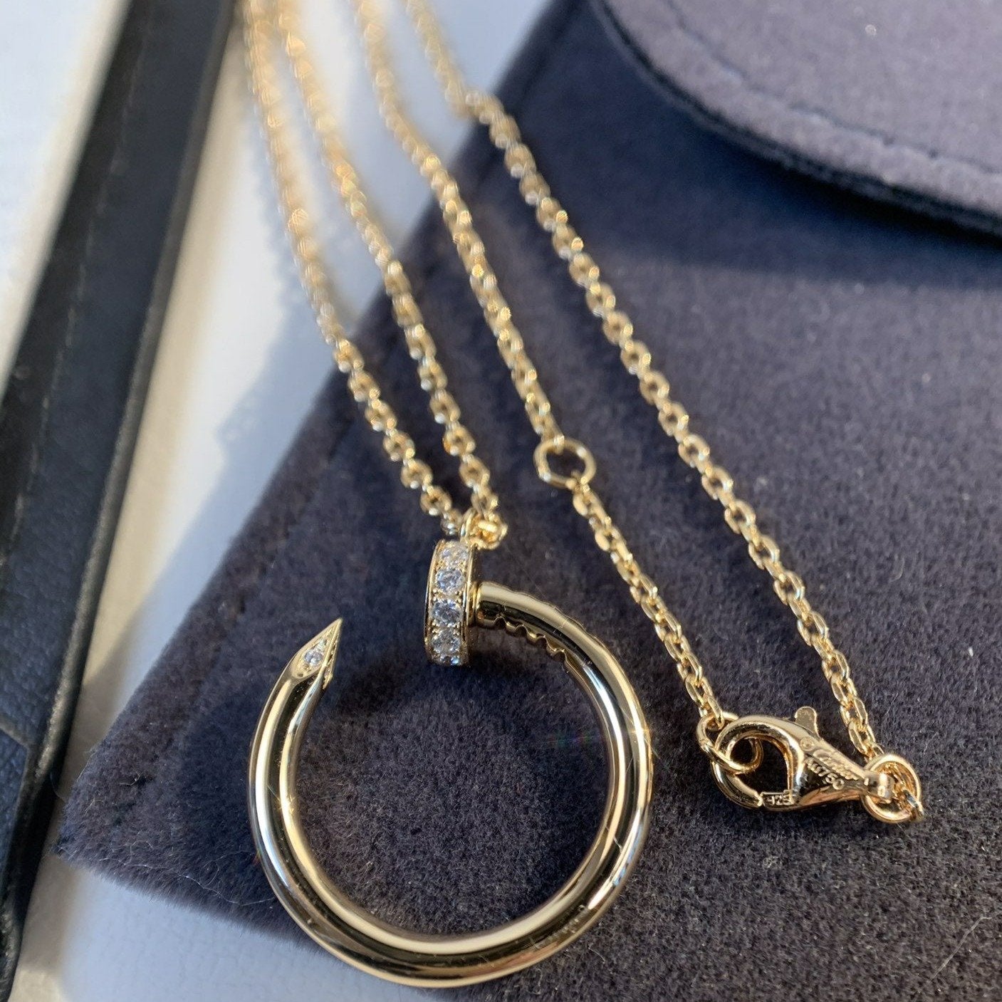 [Panda Jewelry]JUSTE NECKLACE PINK GOLD