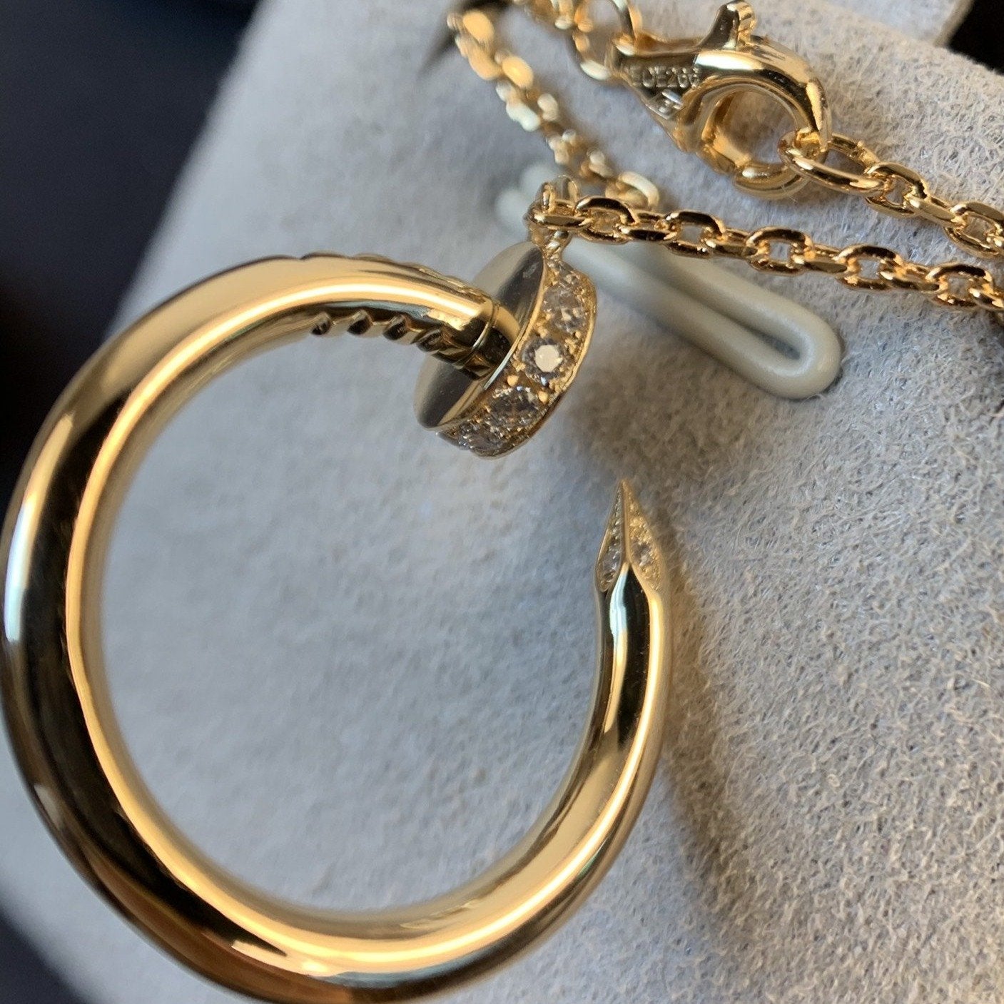 [Panda Jewelry]JUSTE NECKLACE PINK GOLD